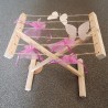 Porte linges en bois,  30x29x20cm