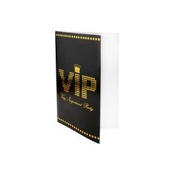 10 carte VIP nere 11x17 cm