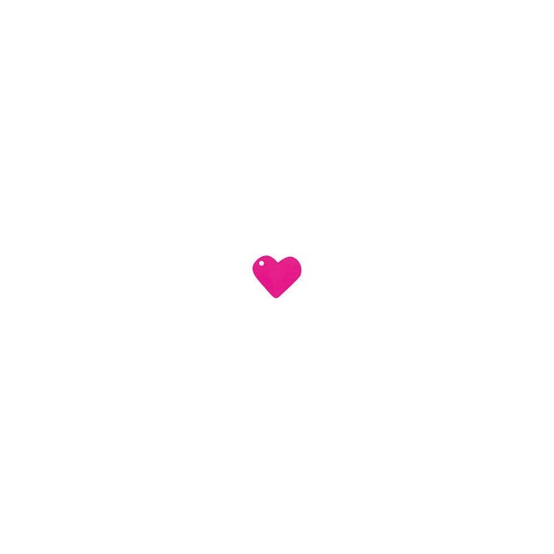 10 segna posto, cuore, 4 x 4 cm, fucsia 10 segna posto, cuore, 4 x 4 cm, fucsia