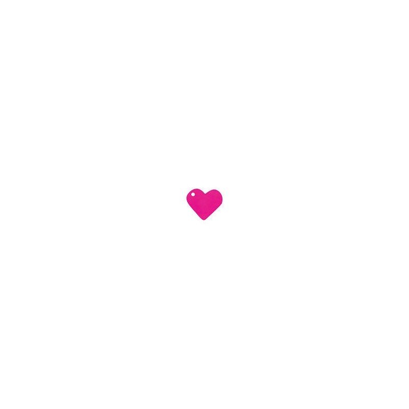 10 Marques-place, coeur, 4 x 4 cm, fuchsia 10 Marques-place, coeur, 4 x 4 cm, fuchsia