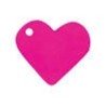 10 segna posto, cuore, 4 x 4 cm, fucsia