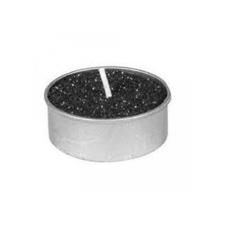 Set di 6 lumini, ø 3,5 cm, glitter nero