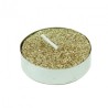 Set di 6 luci da tè, ø 3,5 cm, glitter oro Set di 6 luci da tè, ø 3,5 cm, glitter oro