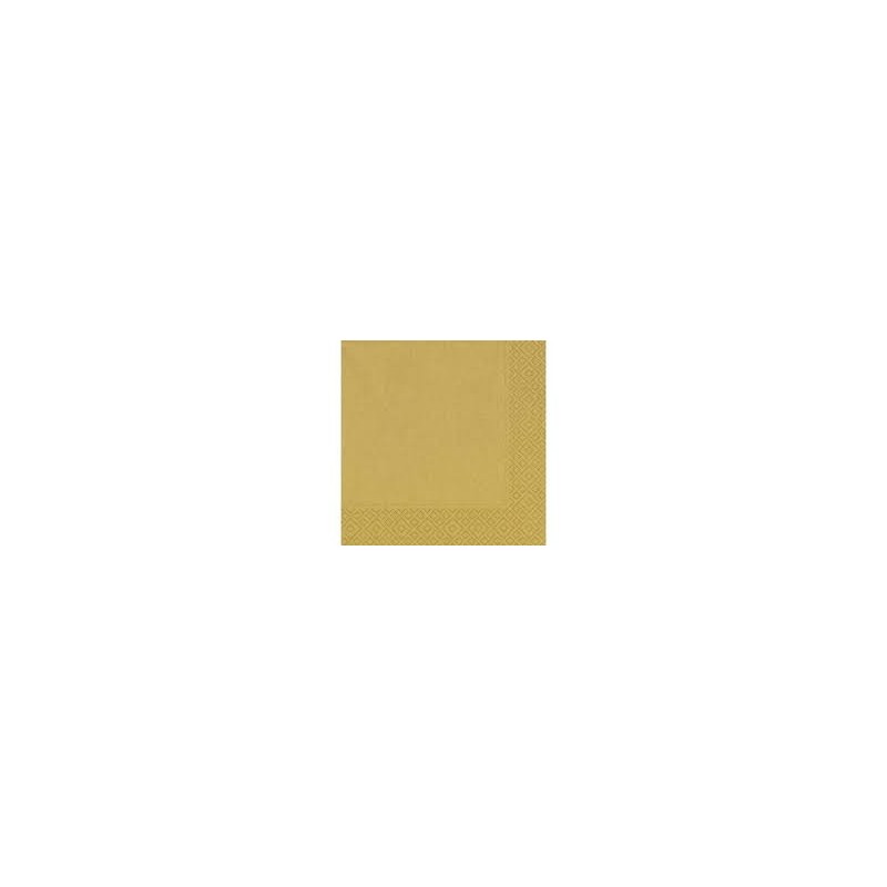 Serviettes 33x33 3 couches or Serviettes 33x33 3 couches or