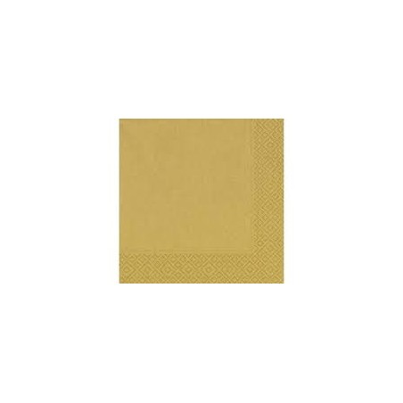 20 Tovaglioli 33x33 3 strati oro