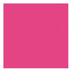 Serviettes 33x33 3 couches fuchsia