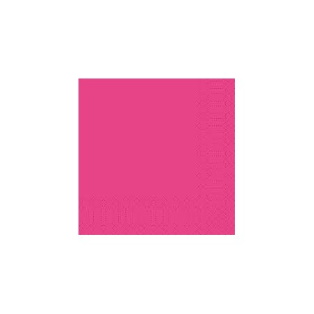 Serviettes 33x33 3 couches fuchsia