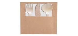 8 porte-couverts kraft 8x18cm