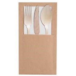 8 Kraft Besteckhalter 9.5x19cm