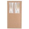 8 porte-couverts kraft 8x18cm
