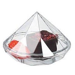 Verrine diamant transparent, 13 x 70 mm, 20 ml