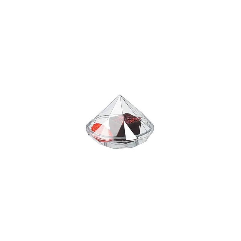 Verrine diamant transparent, 13 x 70 mm, 20 ml
