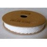 Ruban coton dentelle blanc, adhésif, 1cm x 2m