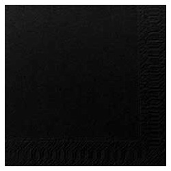 250 Serviettes coktail  24x24 noir