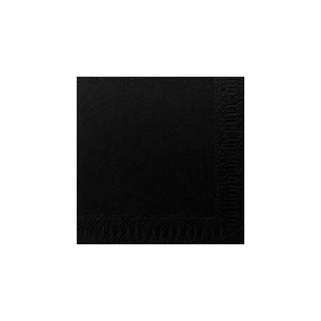 250 Serviettes coktail  24x24 noir