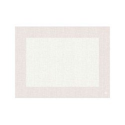 10 sets de table, Linnea uni, 30 x 40 cm, blanc