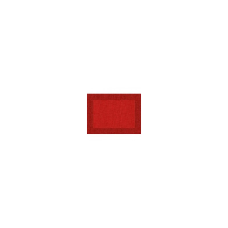10 sets de table, Linnea uni, 30 x 40 cm, rouge 10 sets de table, Linnea uni, 30 x 40 cm, rouge