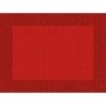 10 sets de table, Linnea uni, 30 x 40 cm, rouge