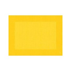 10 sets de table, Linnea uni, 30 x 40 cm, jaune
