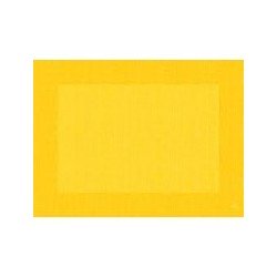 10 sets de table, Linnea uni, 30 x 40 cm, jaune
