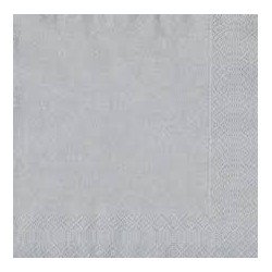 20 Tovaglioli 33x33 3 strati argento