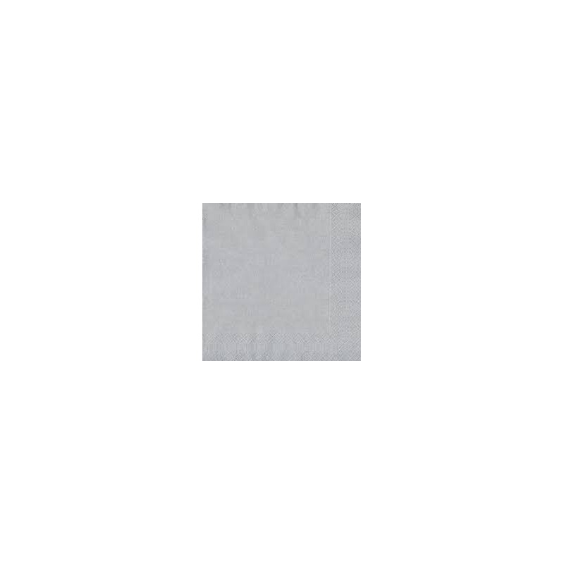 20 Tovaglioli 33x33 3 strati argento 20 Tovaglioli 33x33 3 strati argento