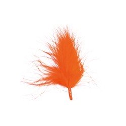 20 Federn, orange, 7 cm