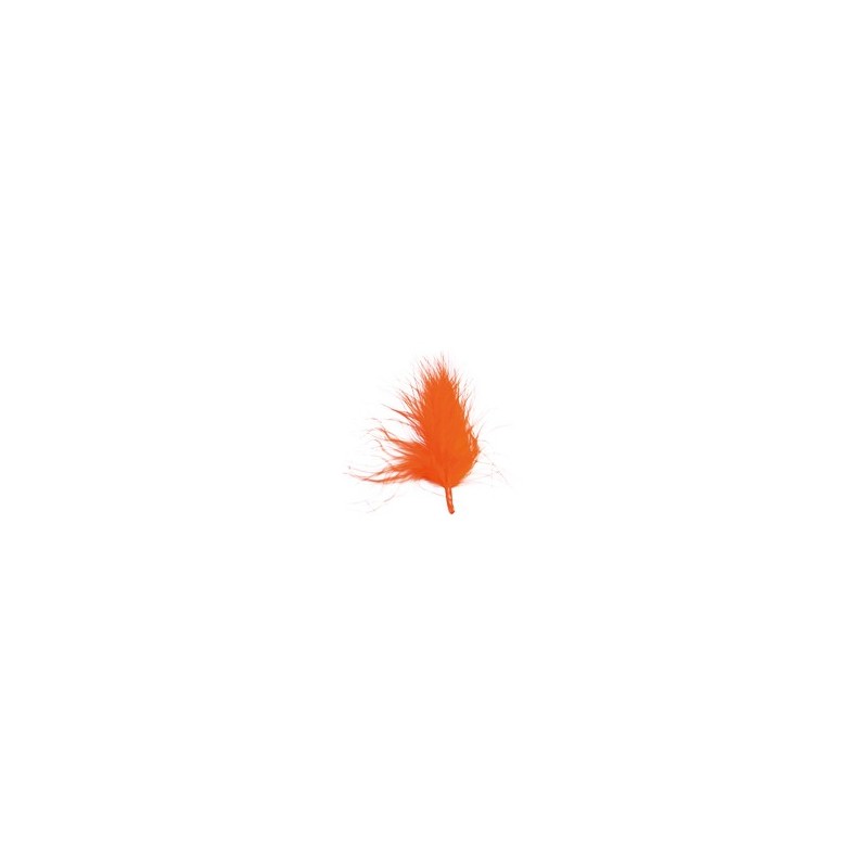 20 Federn, orange, 7 cm 20 Federn, orange, 7 cm