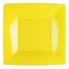 25 Assiettes plates Nice,  23 x 23 cm,  jaune 25 Assiettes plates Nice,  23 x 23 cm,  jaune