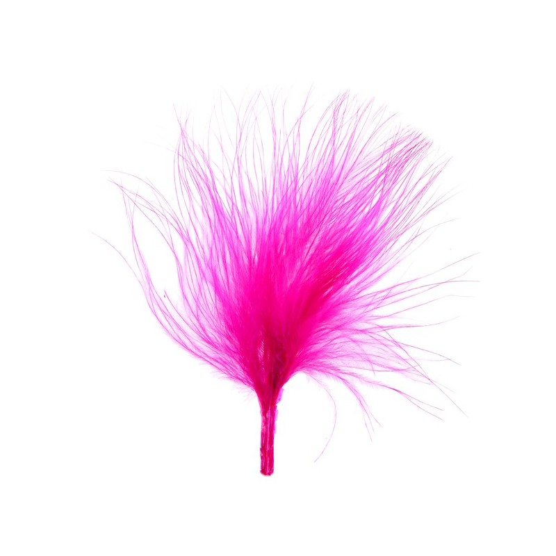 Sachet de 20 plumes fuchsia