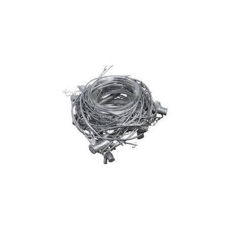 Bougeoir nid argenté