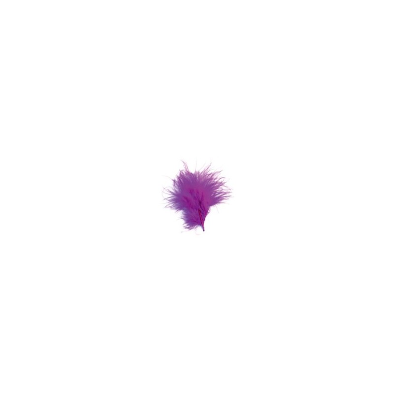 20 Federn, plum, 7 cm