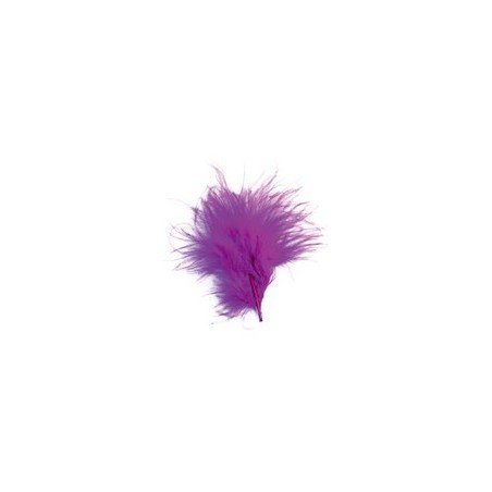 20 Federn, plum, 7 cm
