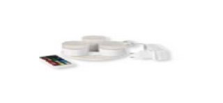 1 komplettes Set aus 3 LEDs-Mini-Multicolor mit Ladegerät und Fernbedienung