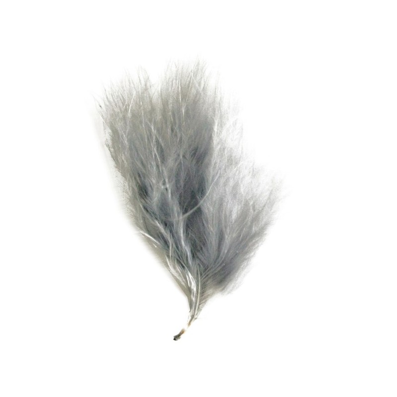 20 Federn, grau, 7 cm