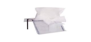 Housse de chaise nœud, blanc, sachet de 10 pces