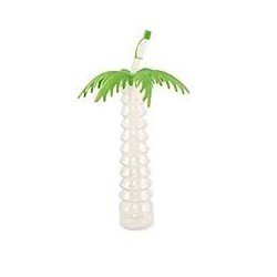 Gobelet PP imprimé tropical party, D 9.2cmx17cm