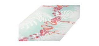 Rosa Flamingo-Tischläufer, 29 cm x 5 m