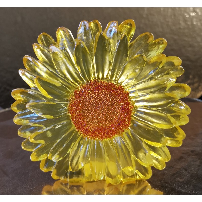 1 Support à bougie fleur, jaune, Ø 9.5cm 1 Support à bougie fleur, jaune, Ø 9.5cm
