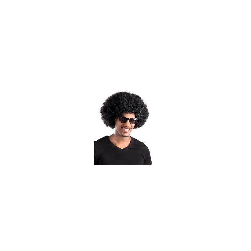 Parrucca afro, nera Parrucca afro, nera