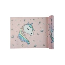 Runner da tavola unicorno, 30 cm x 5 m