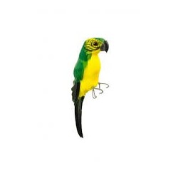 Pappagallo giallo / verde 5x5x20cm