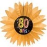 1 Eventail en papier 80 ans "chic", diamètre 50 cm 1 Eventail en papier 80 ans "chic", diamètre 50 cm