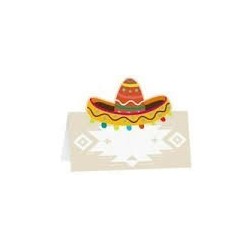 6 Marque-places chapeau, 8x8cm