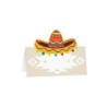6 Marque-places chapeau, 8x8cm 6 Marque-places chapeau, 8x8cm