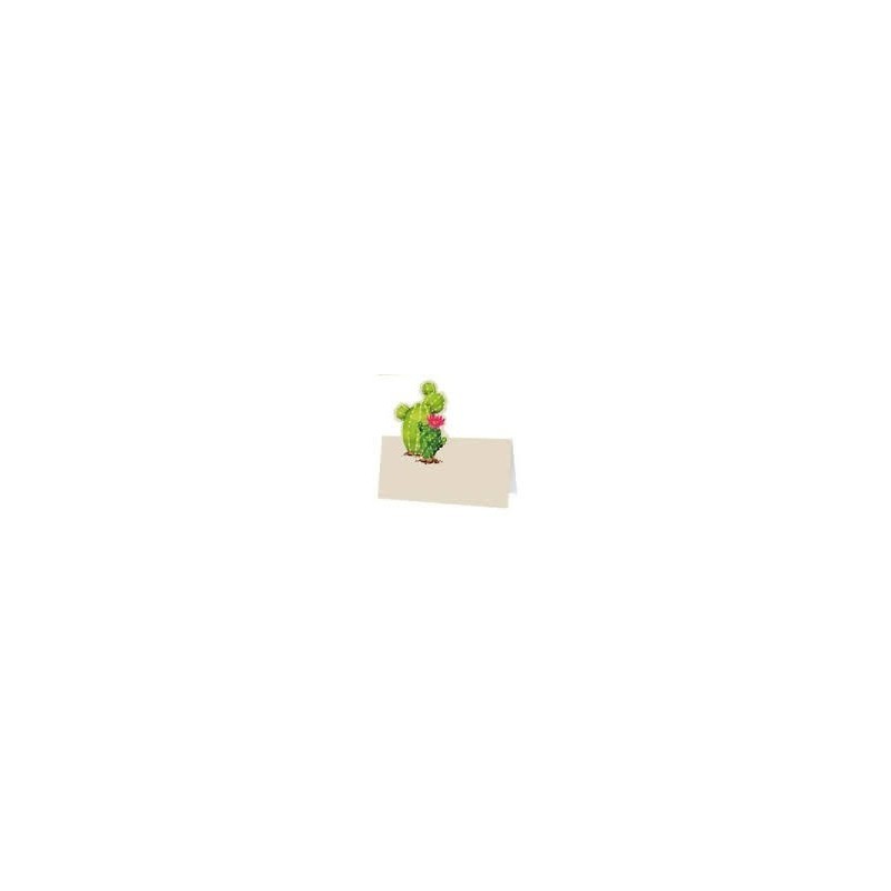 6 Marque-places cactus, 8x8cm 6 Marque-places cactus, 8x8cm