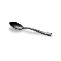 Cuillère mini, biodégradable, noire, 10cm