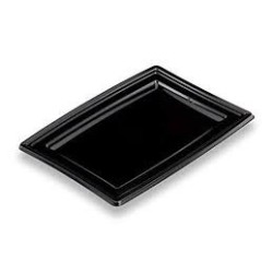 5 plats noir en pet , 270 x190 x17