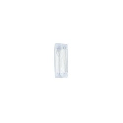 Sets couverts extra, 3 pces couteau,fourchette serviette transp.