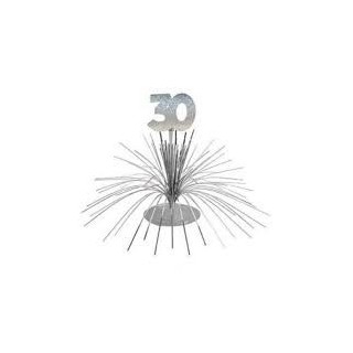 Centre de table " 30 ans", palmier argenté